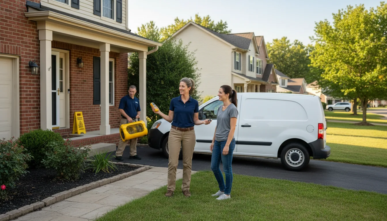Residential water damage restoration in Bethune, CO
